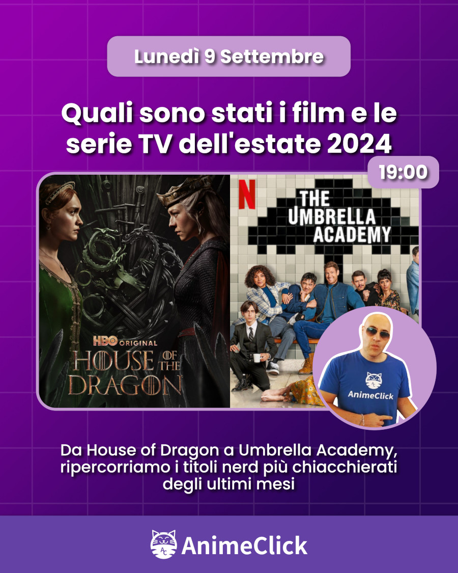 AnimeClick su Twitch: programma dal dal 9 al 15 settembre AnimeClick su Twitch: programma dal dal 9 al 15 settembre